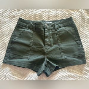 BlueSpice Green Midrise Jean Shorts